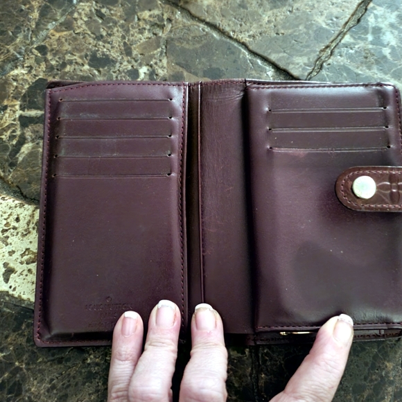 Louis Vuitton Bordeaux Kisslock Porte Monnaie Viennois Wallet Box & Dustbag - Picture 10 of 14